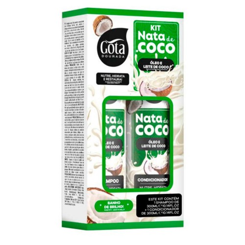 Gota Dourada Nata de Coco Kit