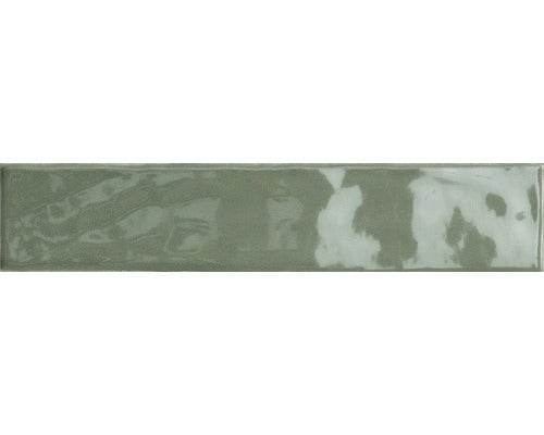 Japandi wandtegel Kyushu groen glanzend 5x25 cm