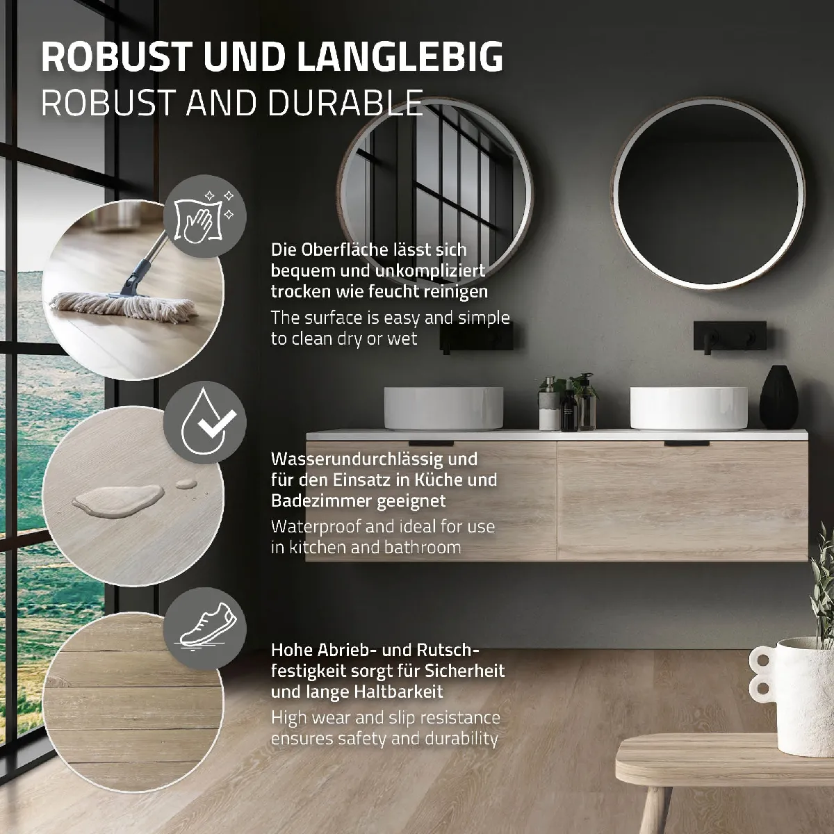 ML-Design Revêtement sol PVC à clic 1,54 m² brun chêne