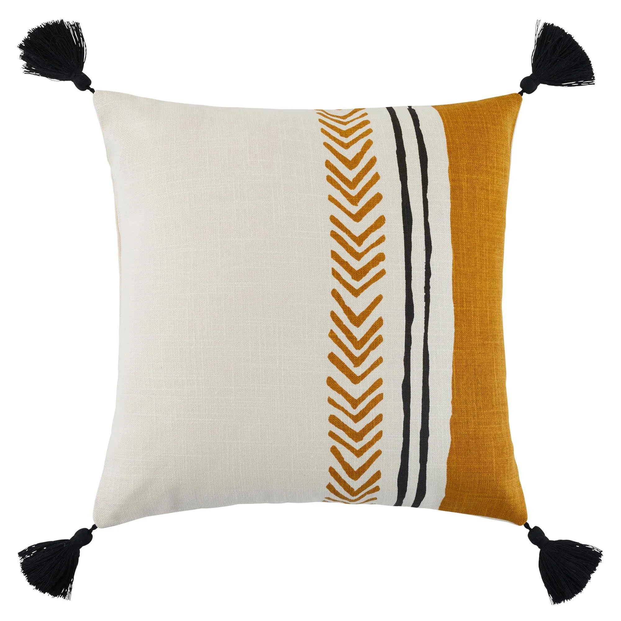 MAHDI - Housse de coussin | Jaune