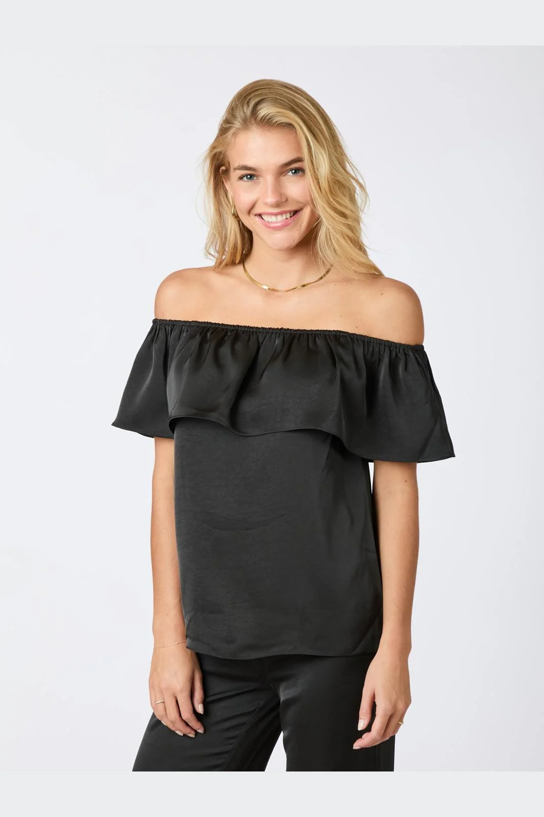 Neo Noir Kris Heavy Sateen Top