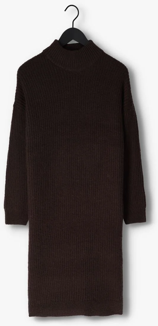 MINIMUM bruine minimum midi jurk pippalika