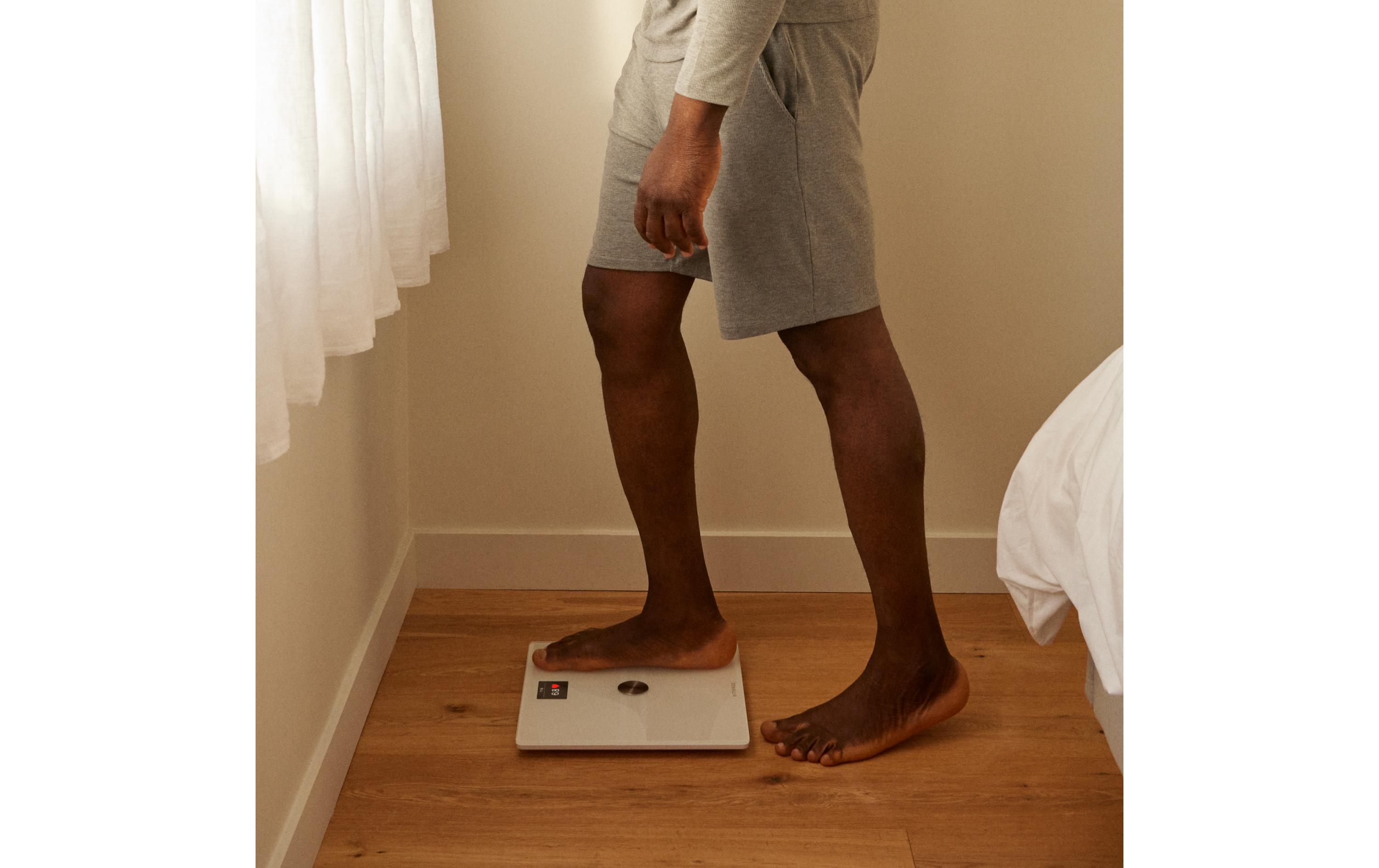 Körperanalysewaage Body Comp Weiss<br>WLAN-Personenwaage