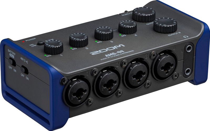 Zoom - AMS-44 - Audio-interface - Zwart en Blauw