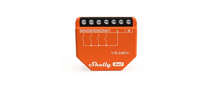 Smart Home Schalter i4 Gen3Smarter Controller mit vier Eingängen und AC-Stromversorgung