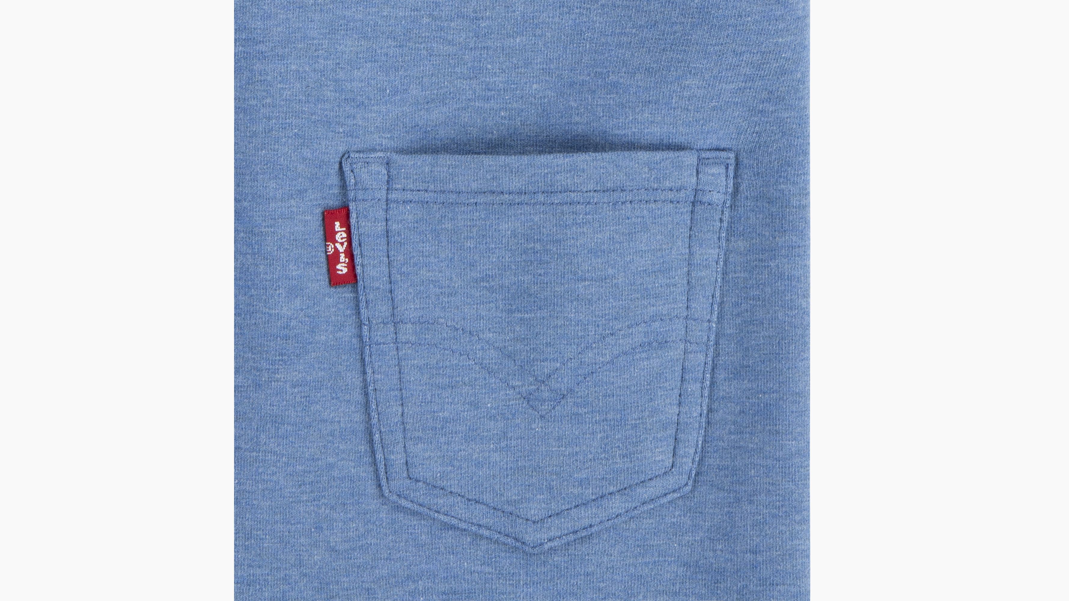 Bébé salopette en maille poche bavette - Atlantic Heather - Bleu