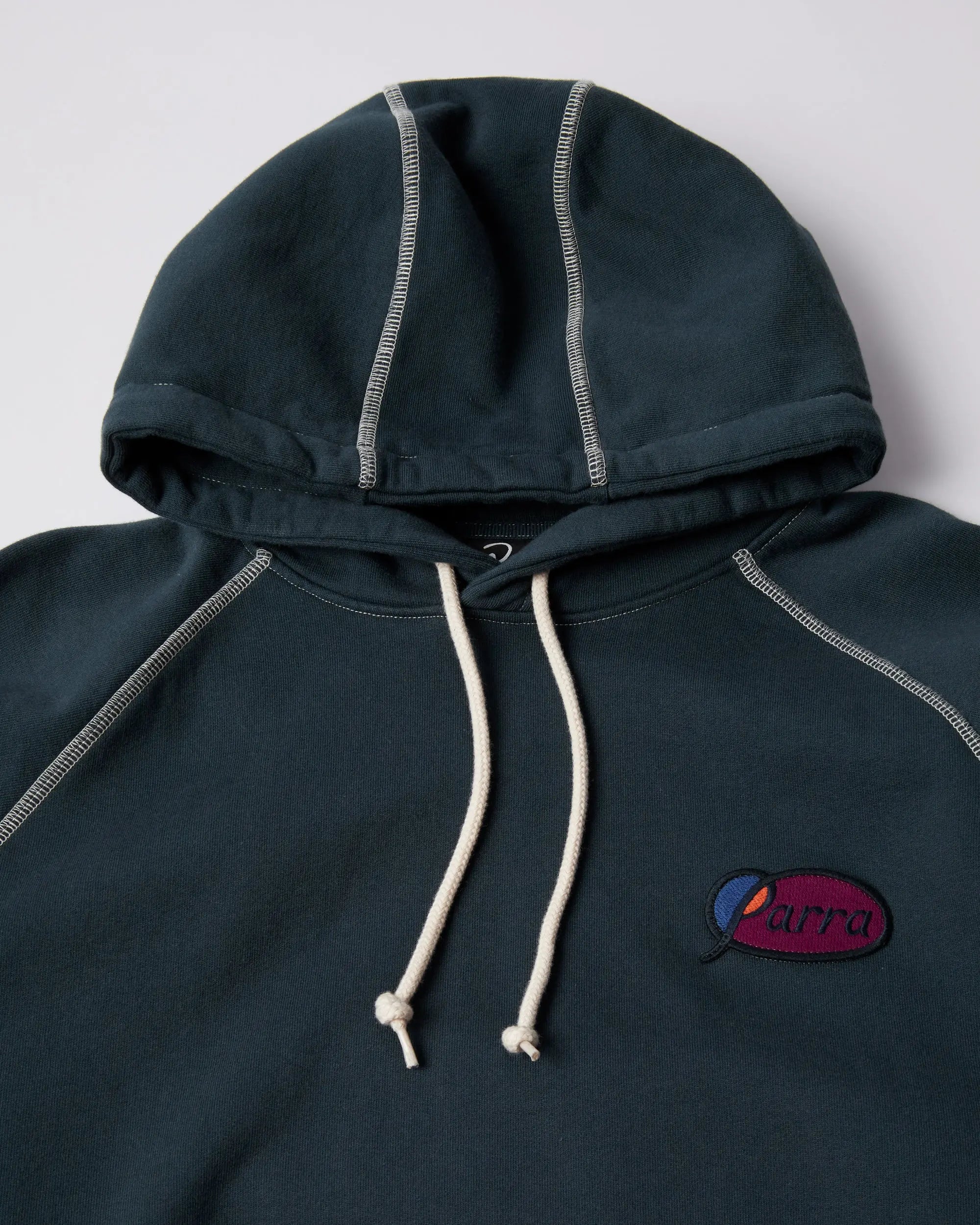 byParra Circled Script Logo Hooded Sweatshirt (Dark Blue)