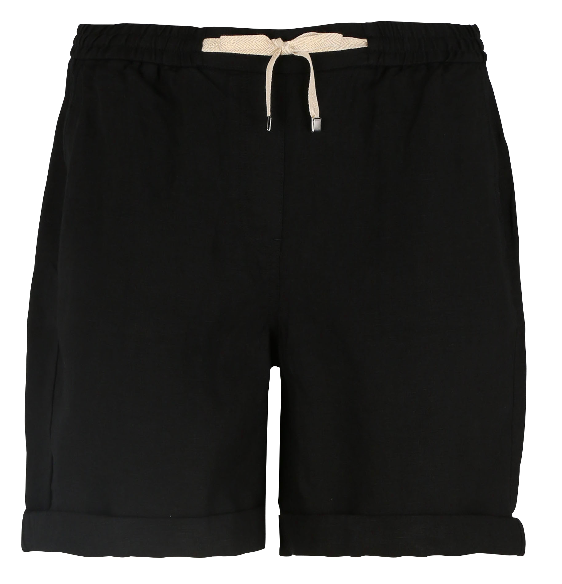 SOANNE - Short ample en lin | Noir