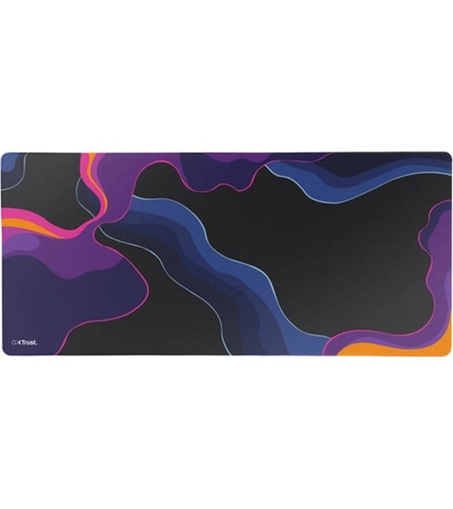 Trust Gaming-Mausmatte GXT 759 XXL Blau/Lila/Schwarz XXL-Gaming-Mauspad mit vernähtem Rand für komfortables und stabiles Gaming