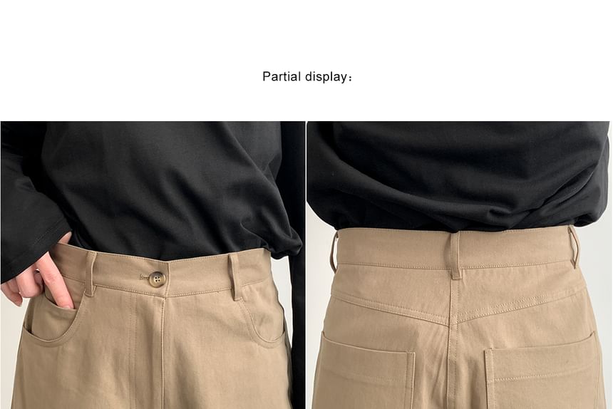 DAZO Studios - Cargobroek met rechte pijpen en effen taille, middelhoge taille