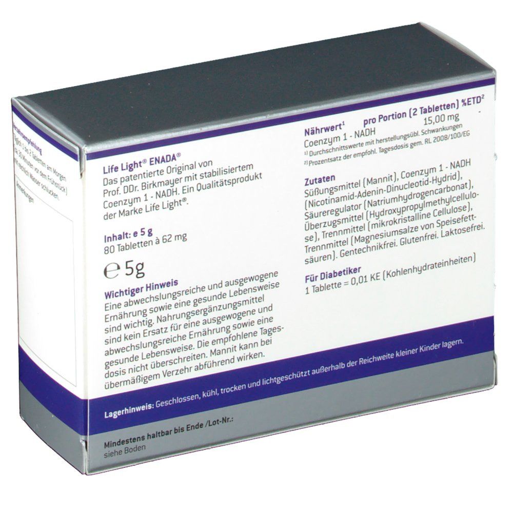 LIFE LIGHT ENADA® Coenzym 1-NADH