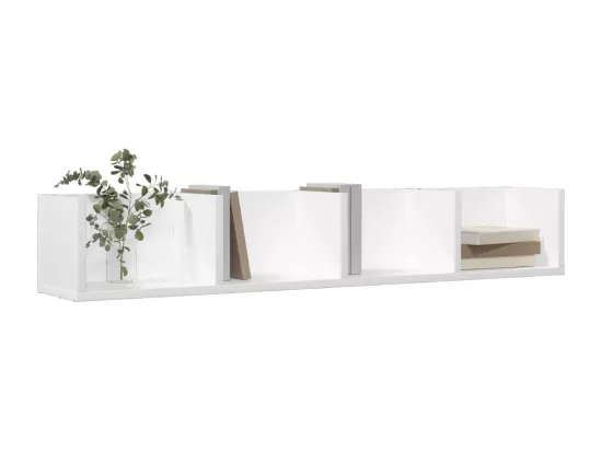 Armoires murales 2 pcs blanc 99x18x16,5 cm bois d'ingénierie