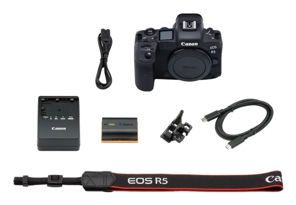 Canon EOS R5 - Digitalkamera - spejlløst - 45.0 MP - Full Frame - 8K / 30 fps - kun kamerahus - Wi-Fi, Bluetooth