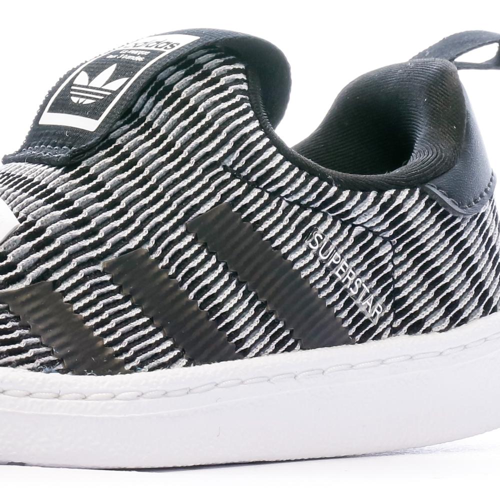 Adidas Baskets Noir/Gris Garçon Adidas Superstar 360