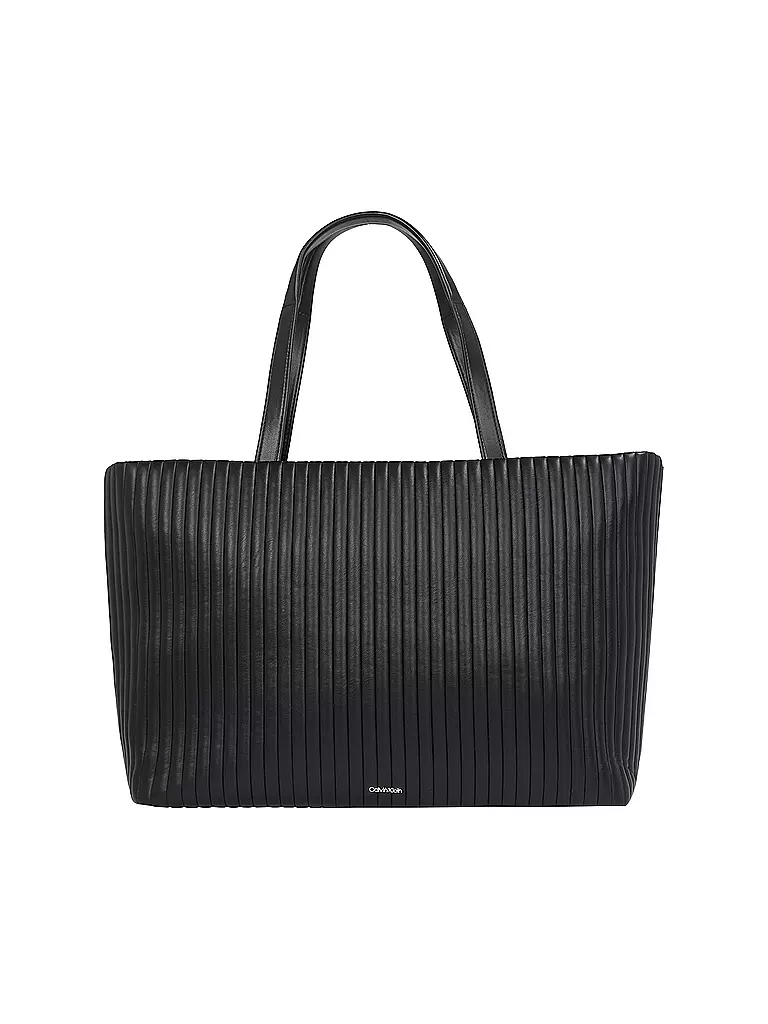 CALVIN KLEIN Tasche - Shopper MINI LINE QUILT Medium schwarz