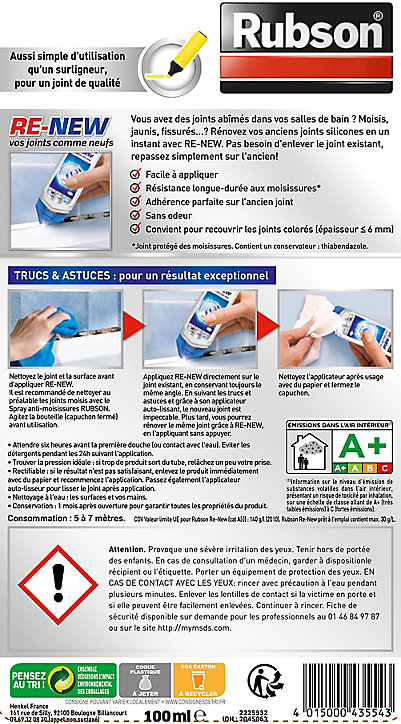 Mastic Re-New blanc 100ml