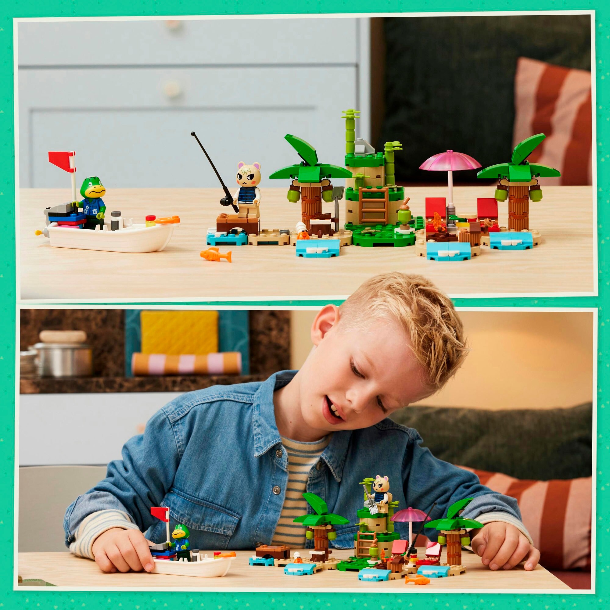 LEGO Konstruktionsspielzeug Animal Crossing Käptens Insel-Bootstour