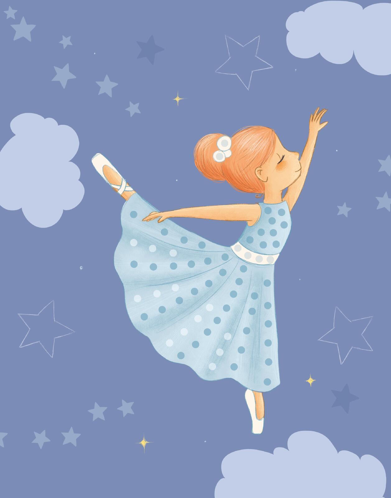 Diamantsticker Anziehpuppen - Ballett