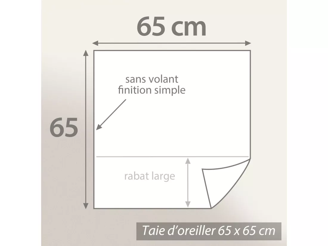 Taie d'oreiller 65x65 cm mousseline de coton MILOS bleu indigo