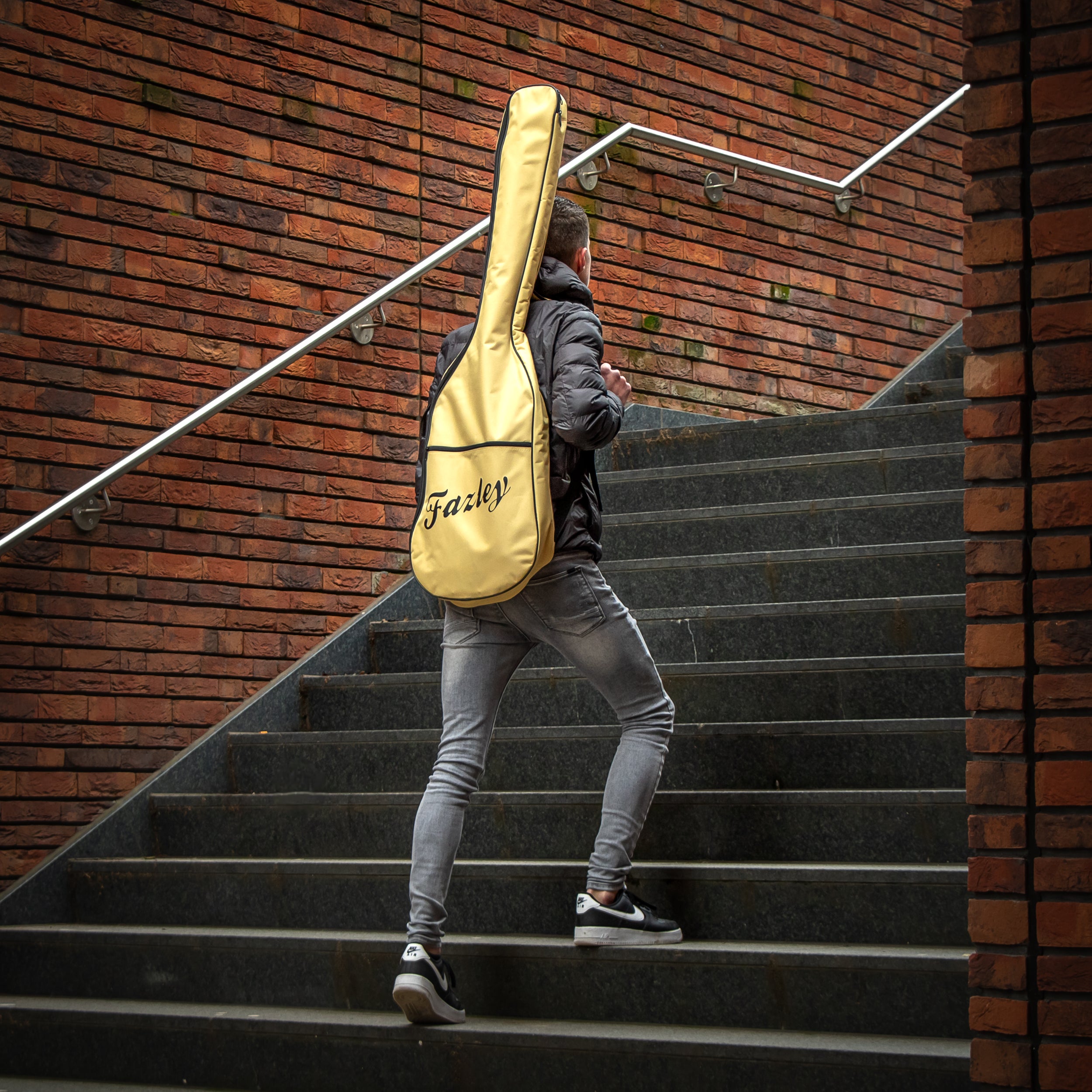Fazley Carrier B4BK Basic gigbag voor elektrische basgitaar khaki