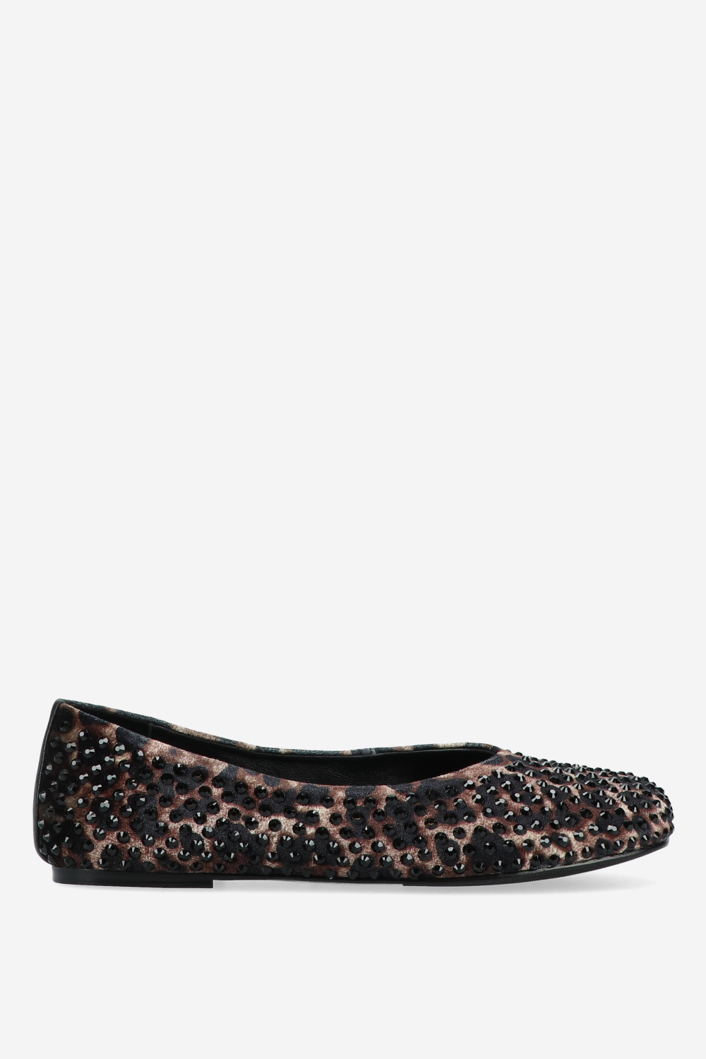Embellished leopard ballerinas