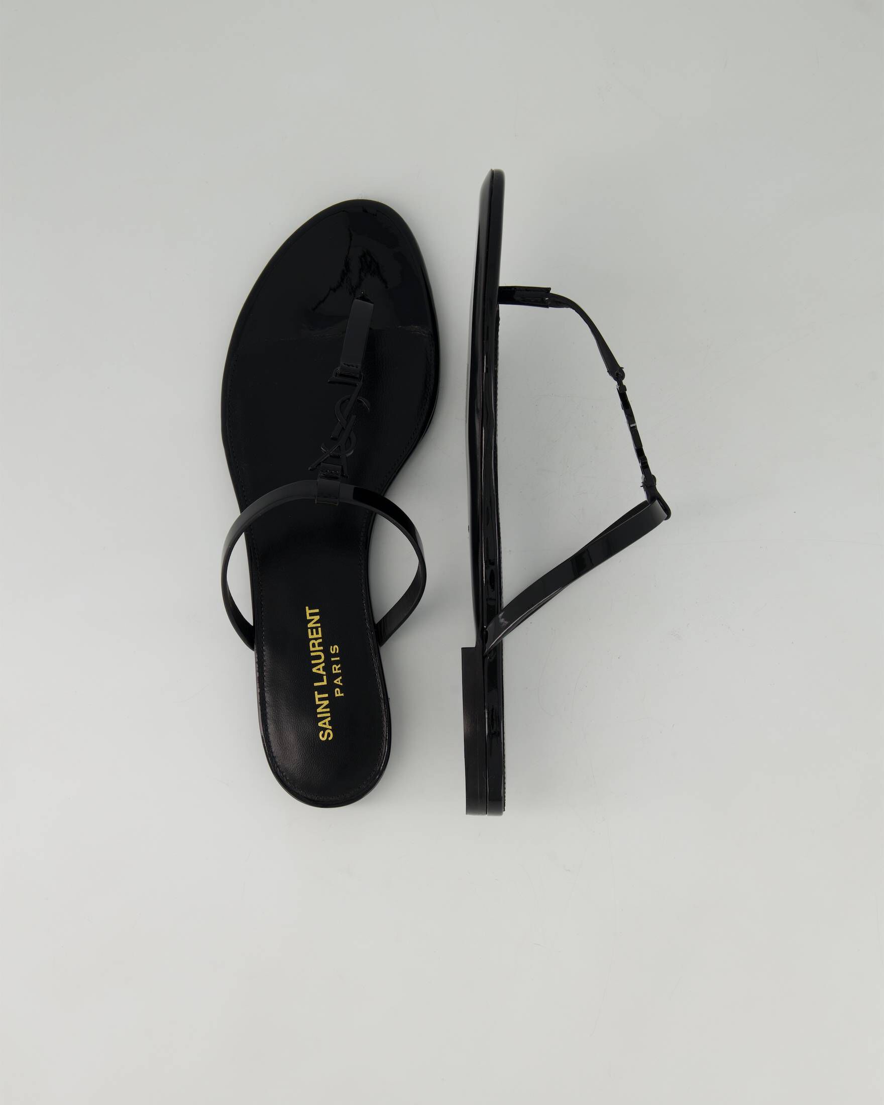 Saint Laurent| Damen Sandalen CASSANDRA SLIDES aus Leder