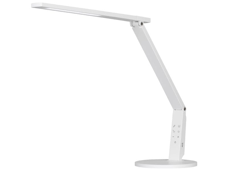 Hansa Schreibtischleuchte LED Vario Plus Weiss Multifunktionelle LED Leuchte