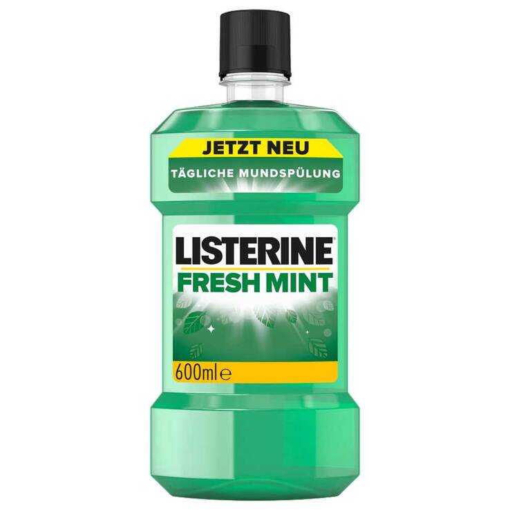 Listerine Fresh Mint Mundspülung, 600 ml