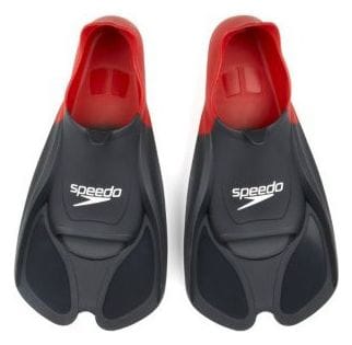SPEEDO Paire de Palmes BIOFUSE Noir Rouge