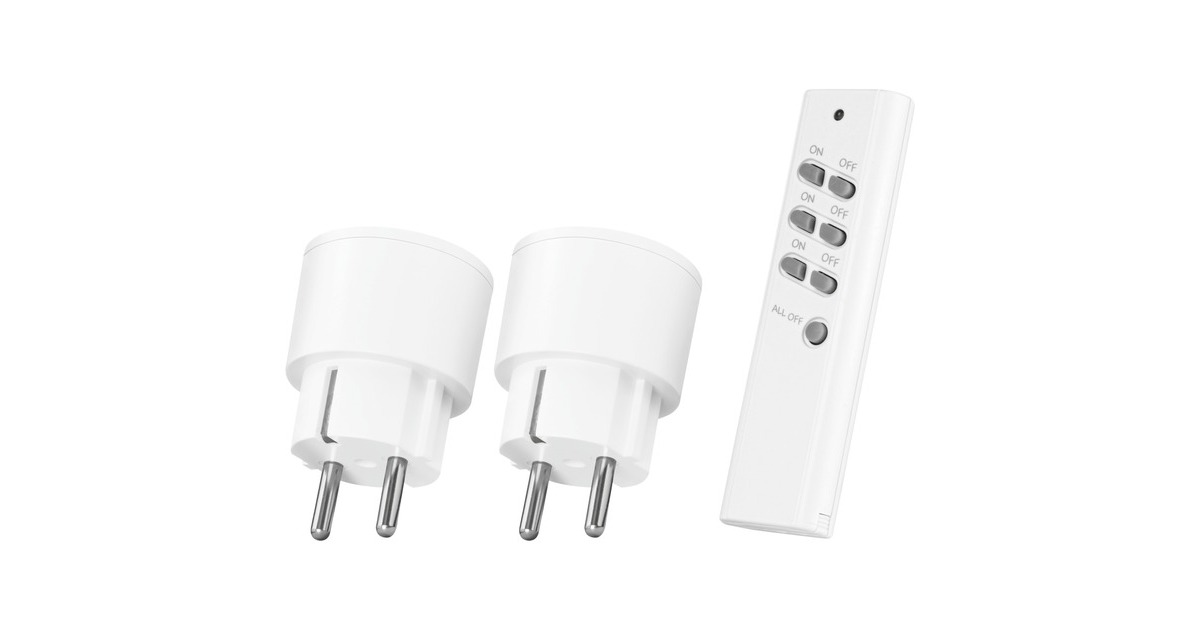 KlikAanKlikUitCompact Wireless Socket Switch Set APC2-2300R schakelaar  (Wit)