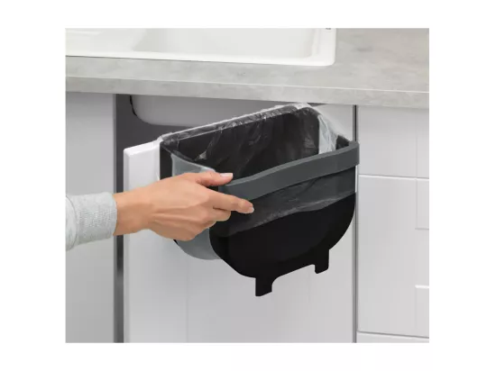 Poubelle de cuisine pliable pour le plan de travail 