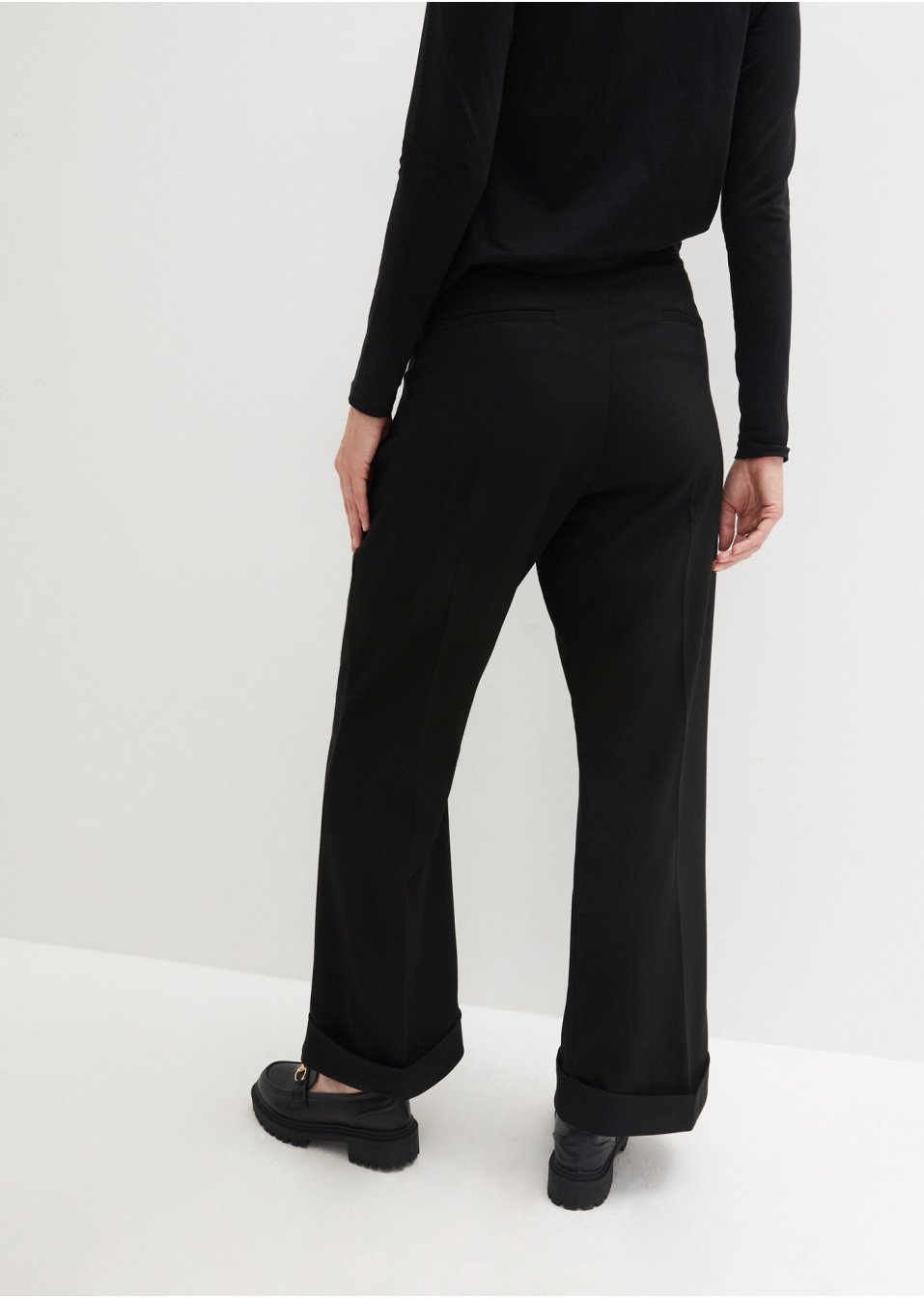 Pantalon Flared avec revers