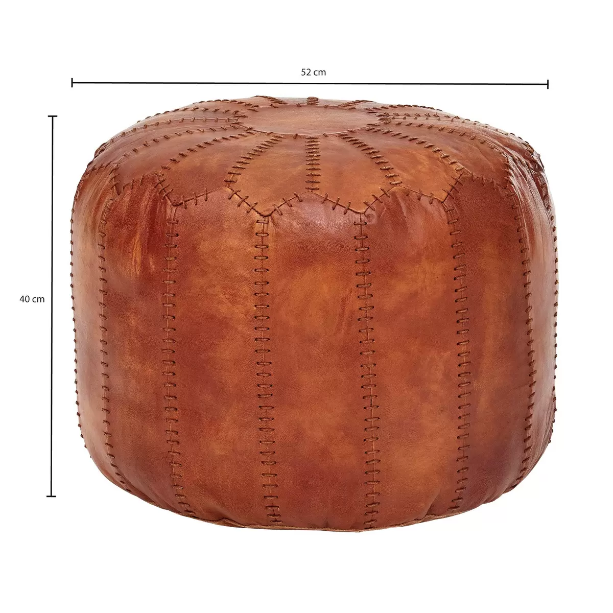 Hocker Manosque braun,natur