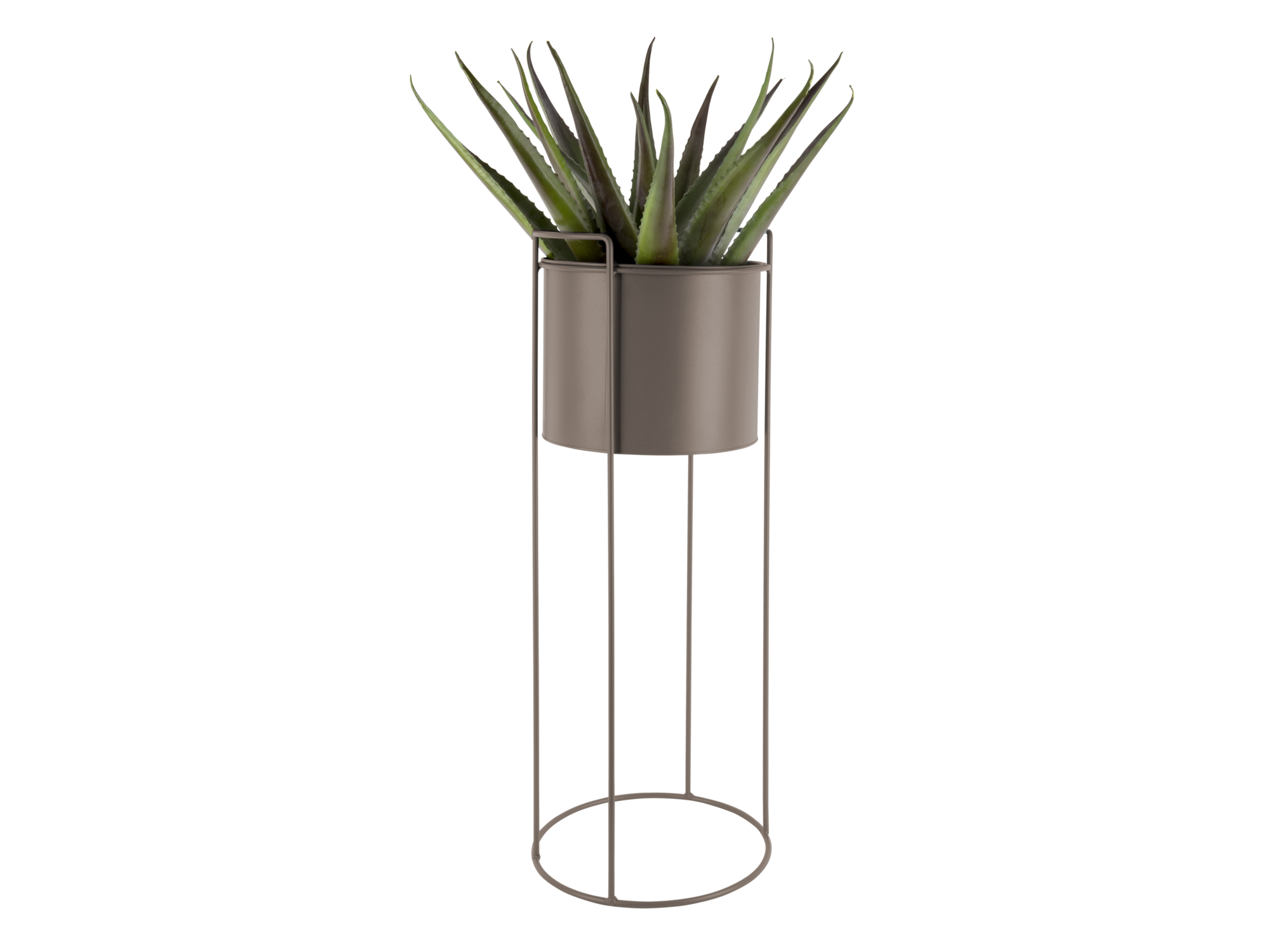 Plant pot set Essence round iron moss green