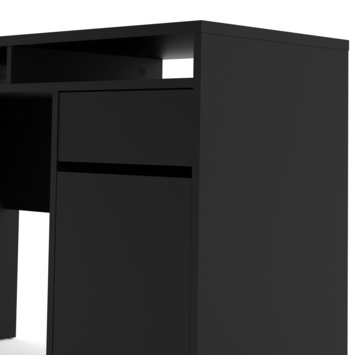 Bureau Eline met kast zwart