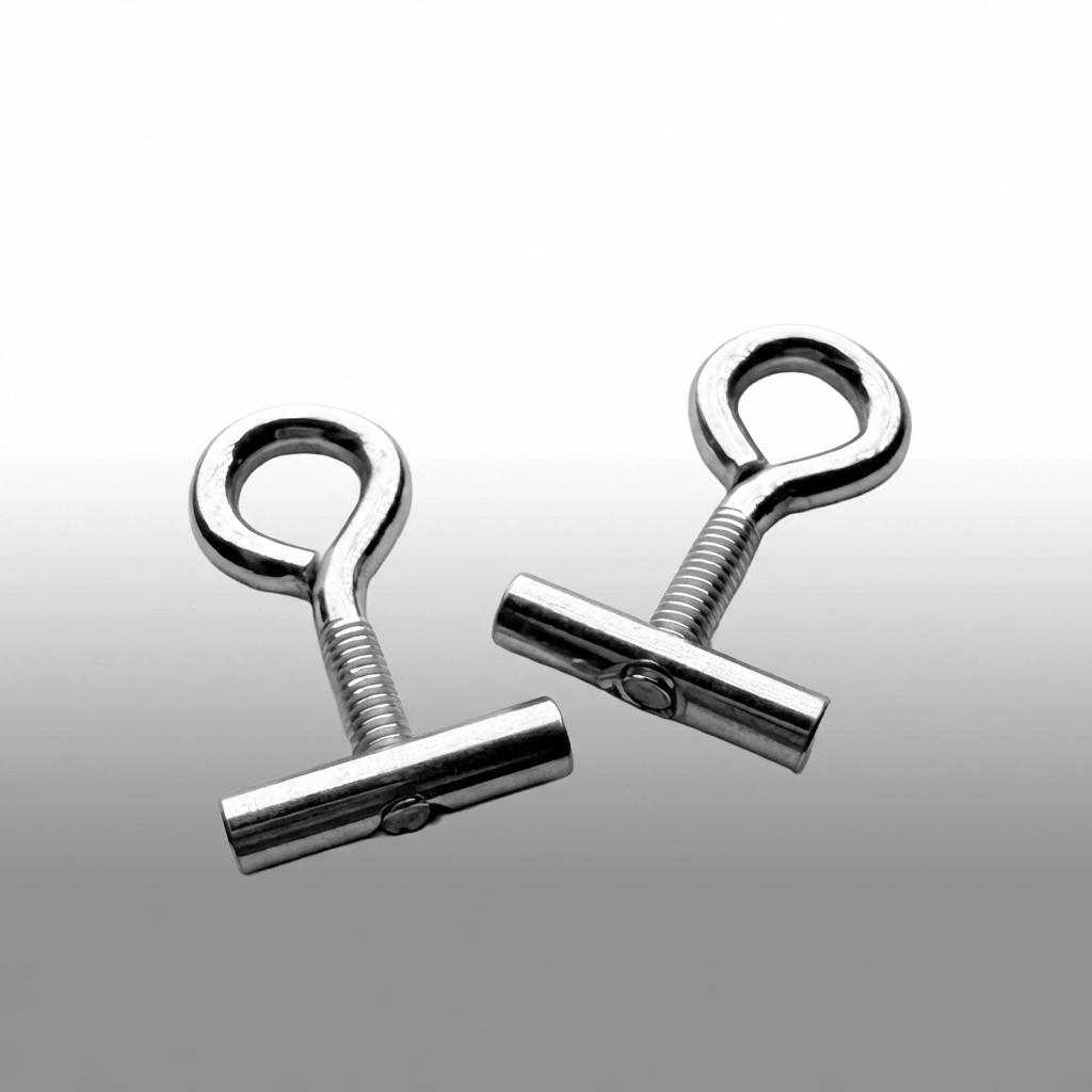 040parts 7 mm railstopper met schroefoog - set van 2