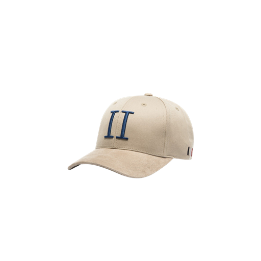 Les Deux Suede Baseball Cap, Dark Sand/Paris Blue, One size
