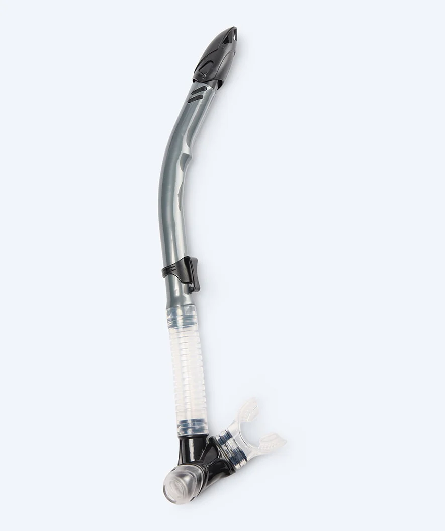 Watery semi-dry snorkel til voksne - Hudson - Grå