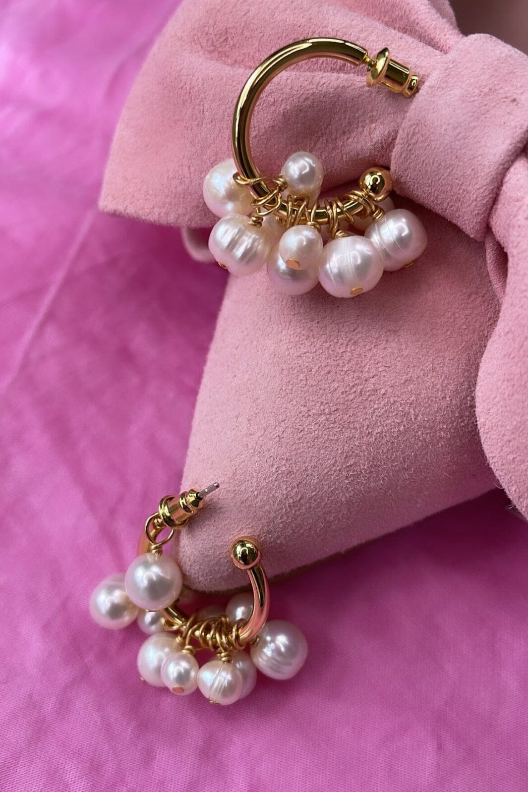 Mellow Moon Pearl On Pearl Earring