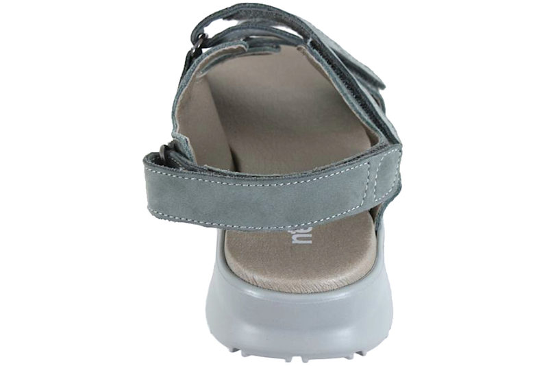 NEW FEET SANDAL I GRØNT PRÆGET KALVESKIND