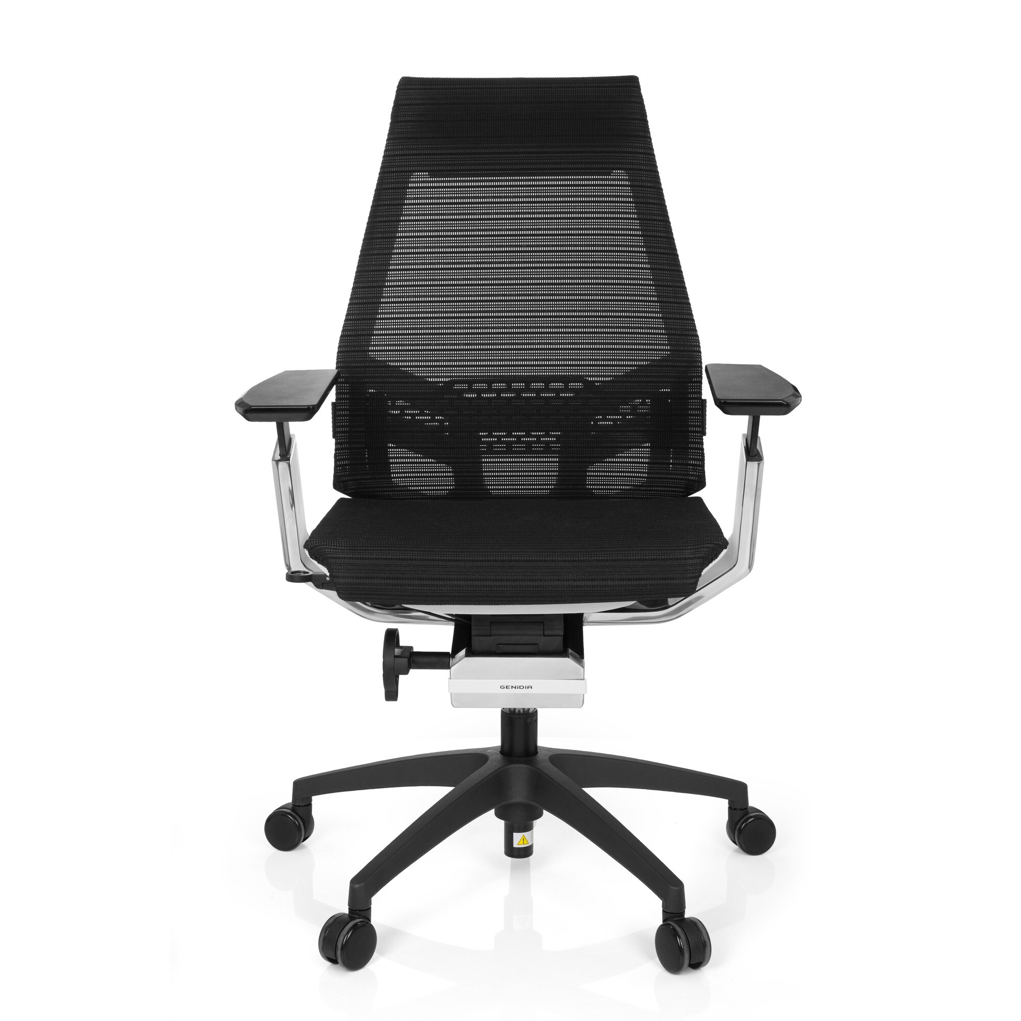 Profi Bürostuhl GENIDIA SMART WHITE CM Netzstoff mit Armlehnen hjh OFFICE