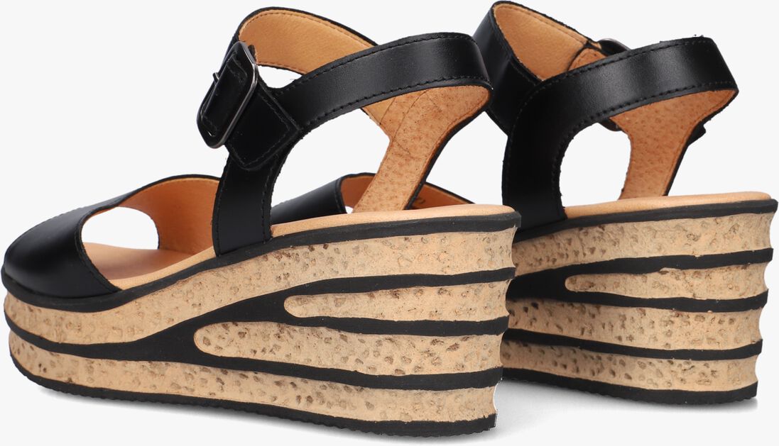 zwarte gabor sandalen met hak 651