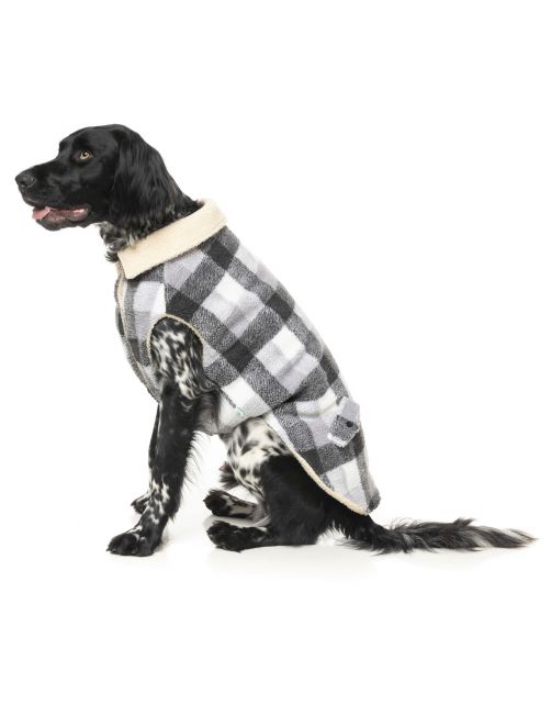 Fuzzyard The Lumberjack Grijs&Wit - Hondenkleding