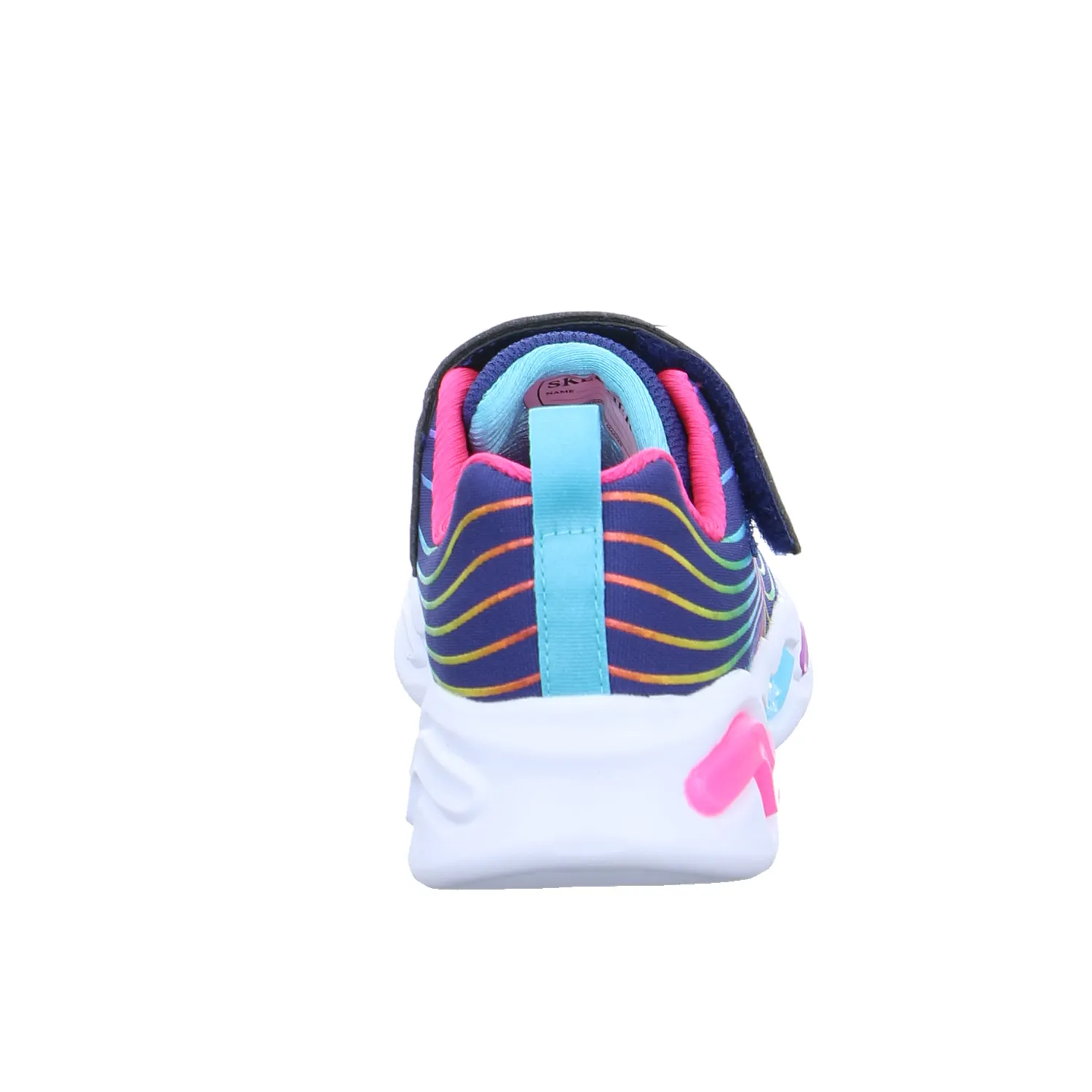 SKECHERS Kleinkinder-Halbschuh Klett Blau Textil  Sneaker
