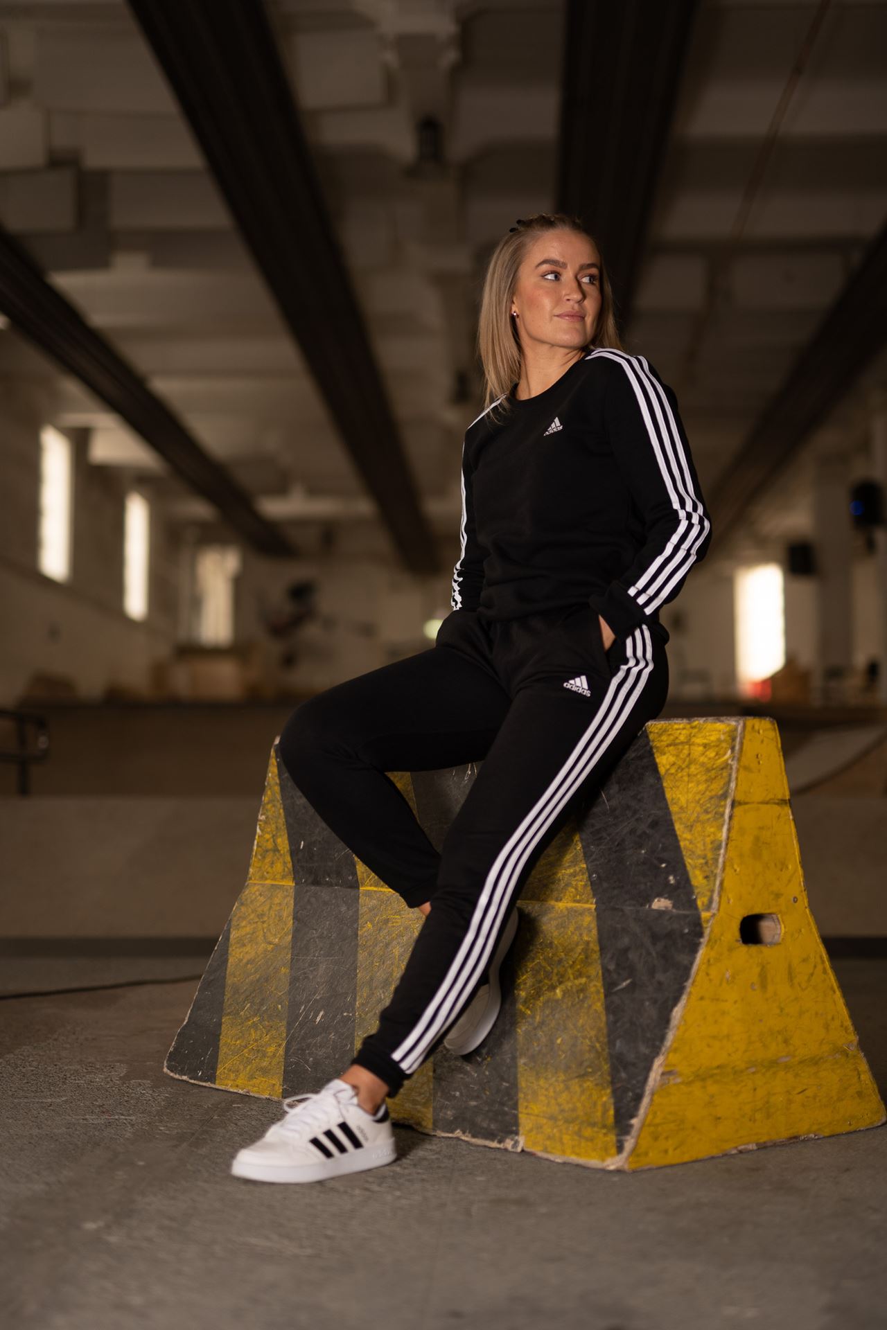 3-Stripes Fleece Sweater