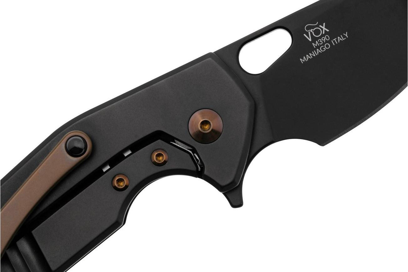 FOX Knives Suru FX-526-TIBB, M390 Black PVD, Titanium Black PVD, zakmes