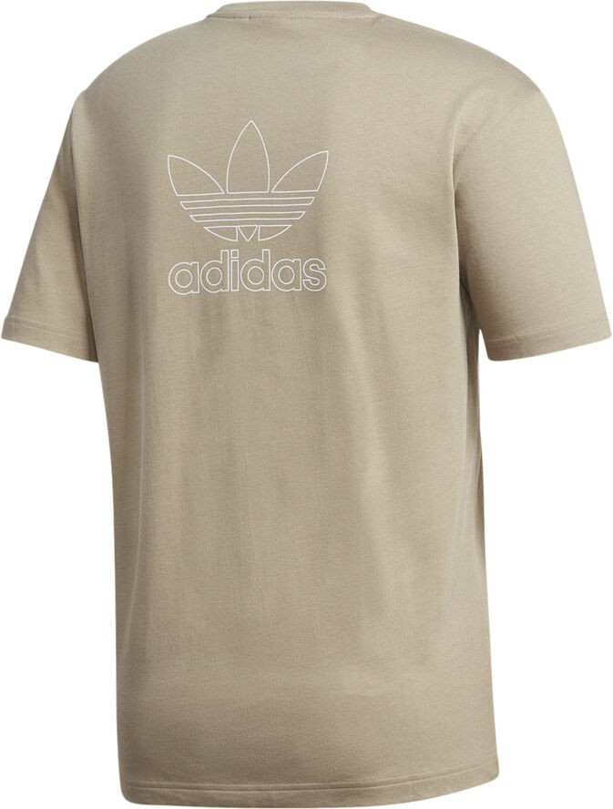adidas Trefoil Boxy Front and Back Print T-shirt Brun
