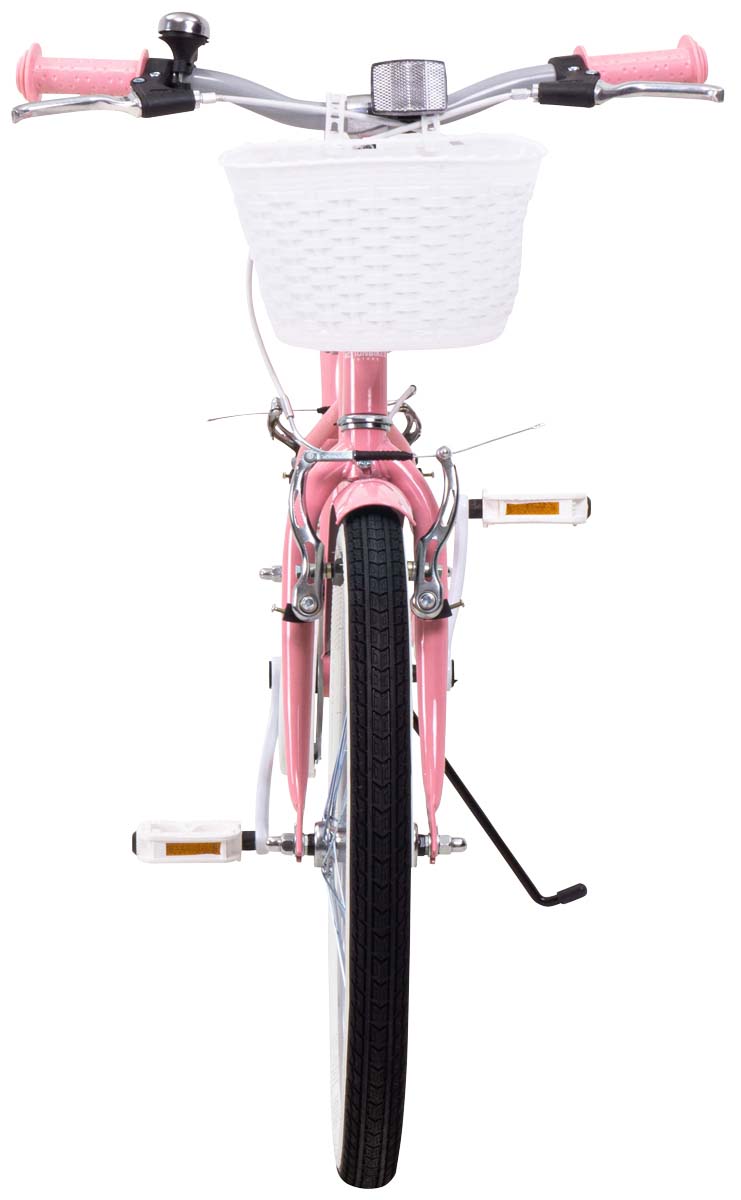 Actionbikes Kinderfahrrad Starlight 20 Zoll, Rosa, Fahrradständer, Korb, Klingel, Kettenschutz (Classic)