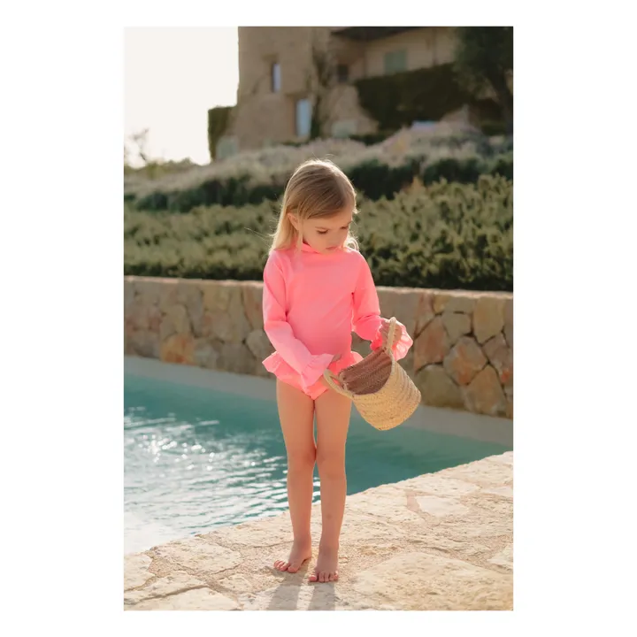 Lison Paris Maillot 1 Pièce Anti-UV Bora Bora Surfer | Rose fluo
