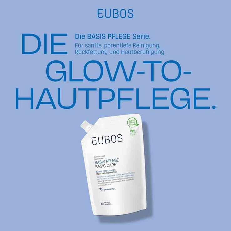 Eubos Flüssig blau unparfümiert Nachfüllbeutel, 400 ml